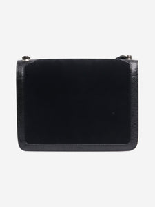 Saint Laurent Black Carre suede crossbody bag