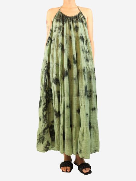 Green Mirabella tie-dye maxi dress - One size product image