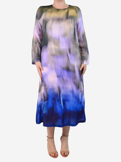 Multicolour printed midi dress - size L Dresses No.6 Store 