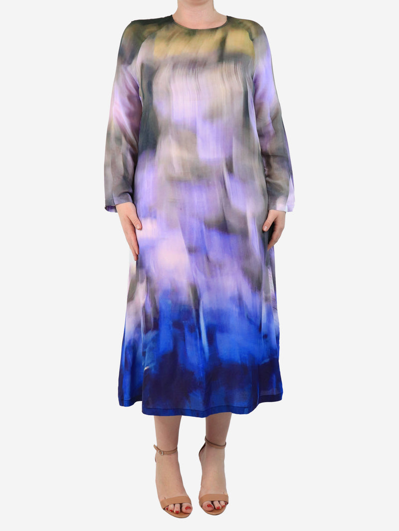printed midi dress