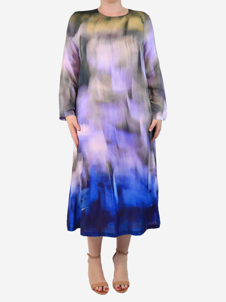 Multicolour printed midi dress - size L product image
