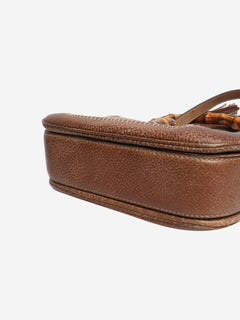 Brown leather bamboo cross-body bag Cross-body bags Gucci 