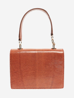 Brown lizard mini morgan bag Top Handle Bags Asprey 