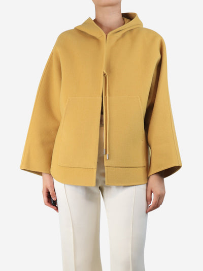 Yellow wool tie closure coat - size UK 10 Coats & Jackets Max & Moi 