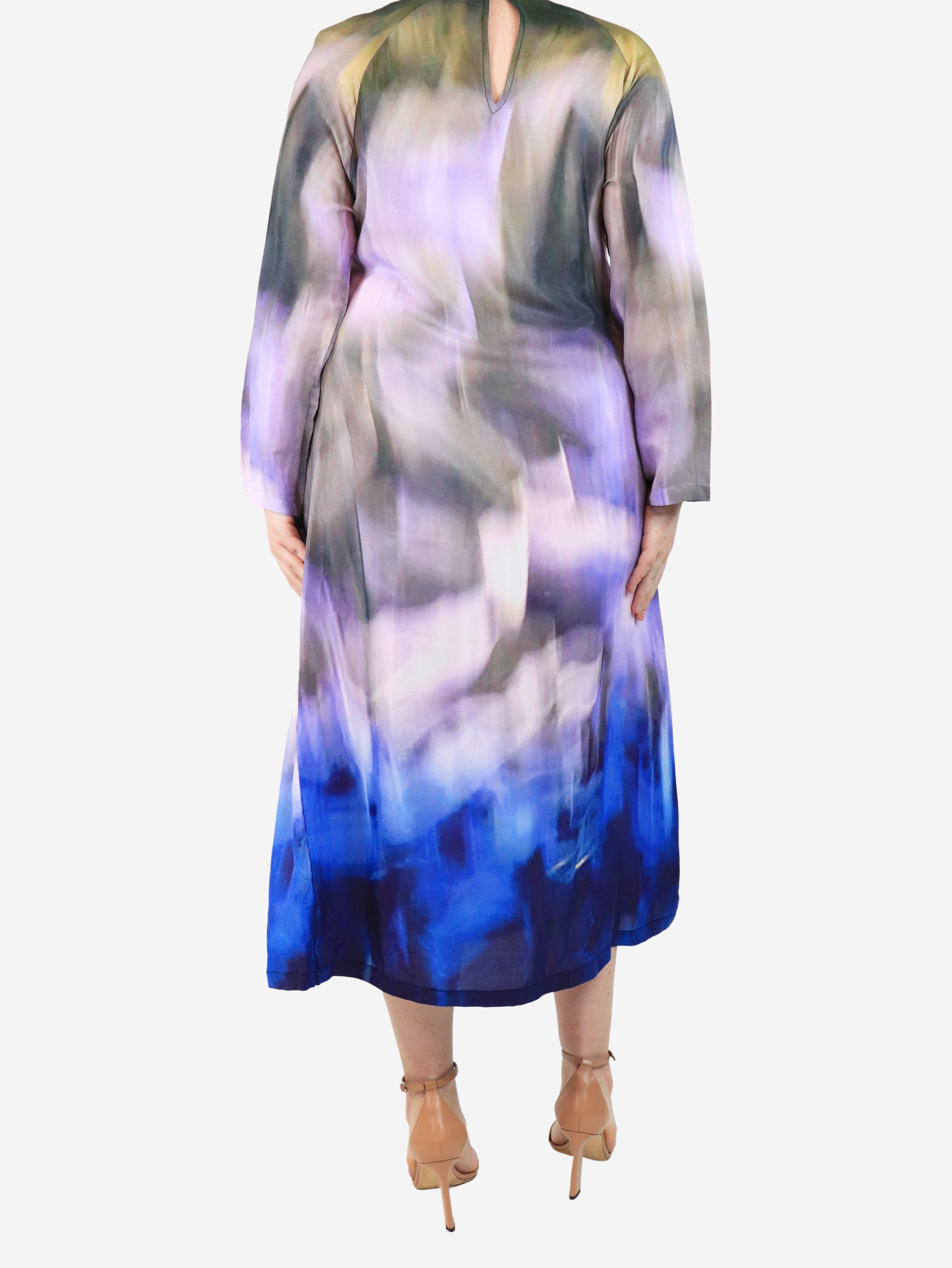 Multicolour printed midi dress - size L Dresses No.6 Store 