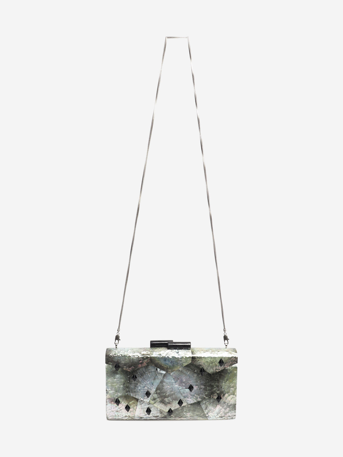 Multi mother of pearl clutch Clutch bags Nathalie Trad 
