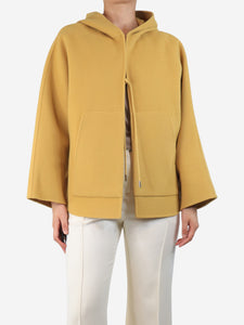 Max & Moi Yellow wool tie closure coat - size UK 10