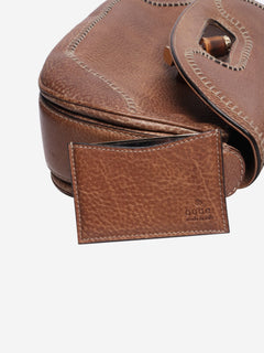 Brown leather bamboo cross-body bag Cross-body bags Gucci 
