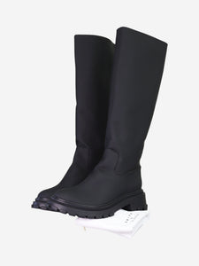 Porte & Paire Black knee-high boots - size EU 41