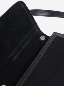 Saint Laurent Black Carre suede crossbody bag