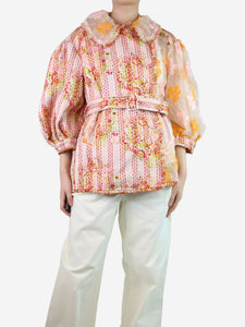 Simone Rocha Pink sequin-embellished jacket - size UK 12