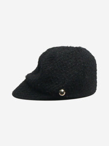 Eugenia Kim Black tweed newsboy cap