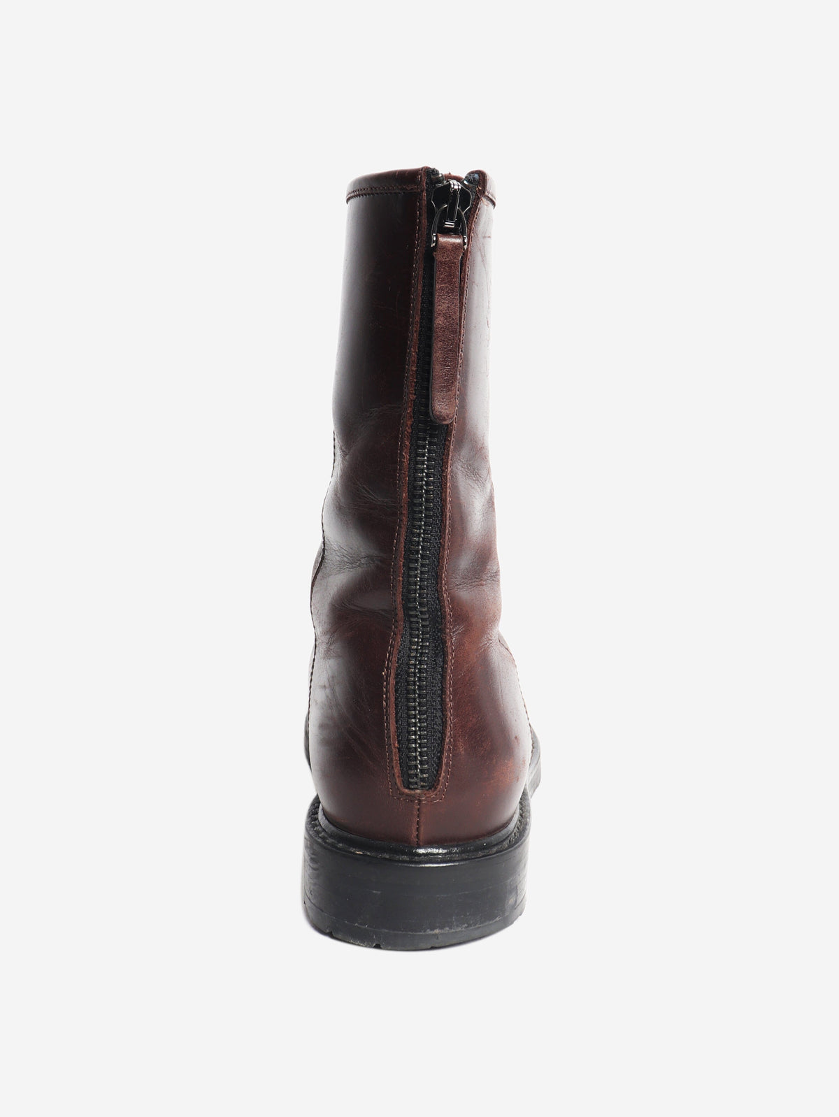 Chocolate lace-up ankle boots - size EU 38 Boots Legres 