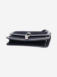 Saint Laurent Black Carre suede crossbody bag