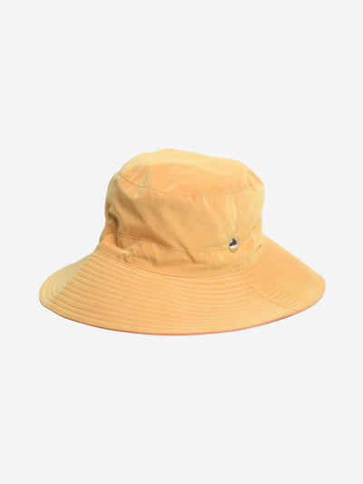 Orange nylon bucket hat
