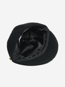 Eugenia Kim Black tweed newsboy cap