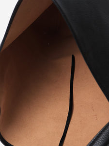 The Row Black North South leather tote bag