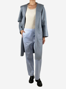 Max Mara Max Mara Blue cashmere cardigan coat - size UK 8