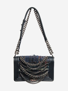 Chanel Dark blue 2014 chain-strap Boy bag