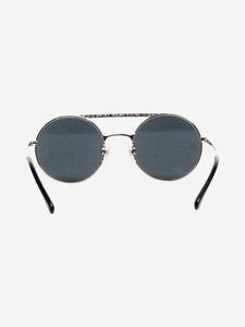 Chanel Silver aviator sunglasses