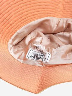 Orange nylon bucket hat Hats Hermes 
