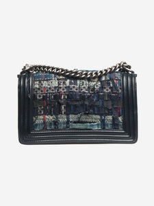 Chanel Dark blue 2014 chain-strap Boy bag