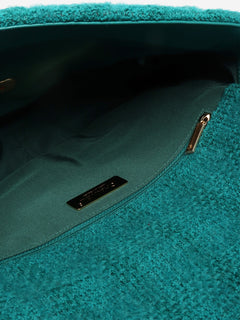 Teal 2019 tweed quilted 19 shoulder bag Shoulder bags Chanel 