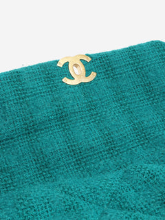 Teal 2019 tweed quilted 19 shoulder bag Shoulder bags Chanel 