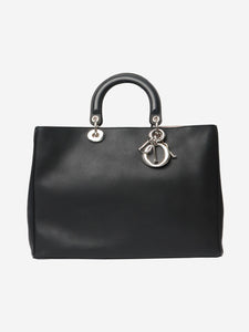 Christian Dior Black 2012 Diorissimo leather top handle bag