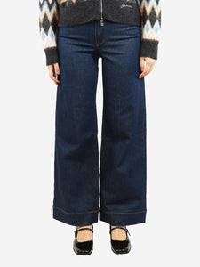 Favourite Daughter Dark blue wide-leg jeans - size UK 8