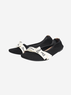 Black mesh ballet flats - size EU 39 Flat Shoes Dior 