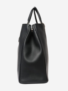 Christian Dior Black 2012 Diorissimo leather top handle bag