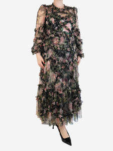 Needle & Thread Floral tulle maxi dress - size 16