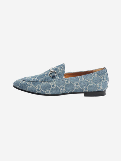 Blue GG denim Jordaan loafers - size EU 37.5 Flat Shoes Gucci 