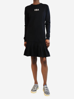 Black pleated jumper dress - size XS Dresses HBA 