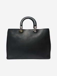Christian Dior Black 2012 Diorissimo leather top handle bag