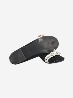 Black mesh ballet flats - size EU 39 Flat Shoes Dior 