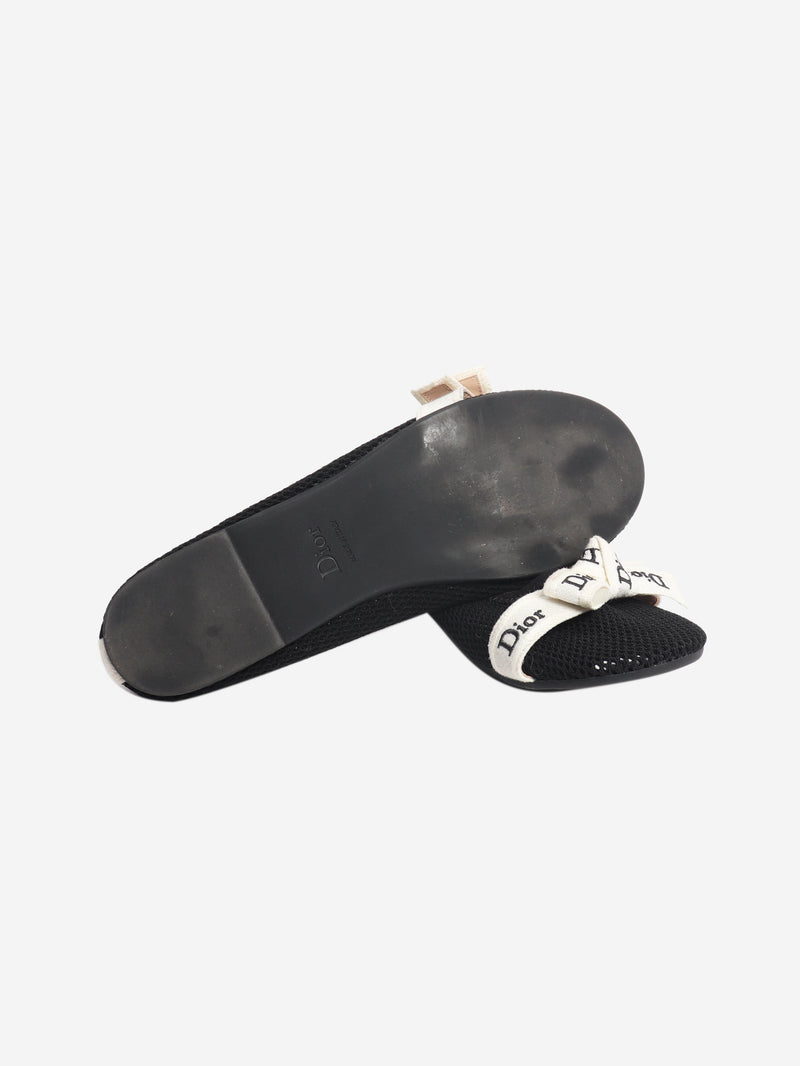 Black mesh ballet flats - size EU 39 Flat Shoes Dior 