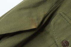 Green cotton shirt - size UK 8