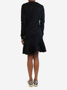 HBA Black pleated jumper dress - size XS