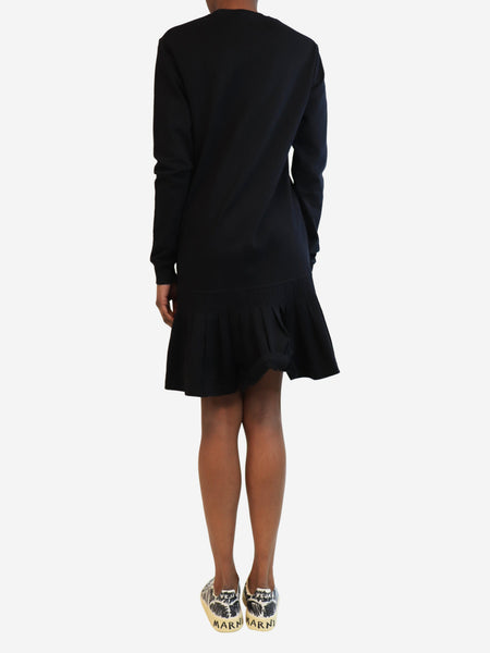 Black pleated jumper dress - size XS alternate image