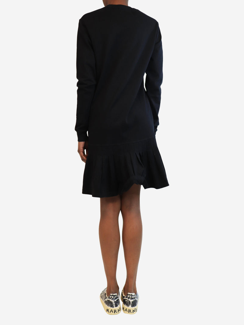 Black pleated jumper dress - size XS Dresses HBA 