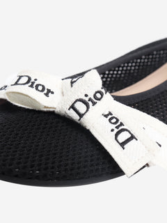 Black mesh ballet flats - size EU 39 Flat Shoes Dior 