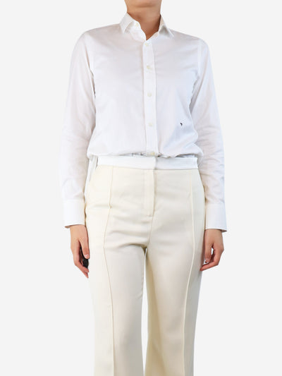 White long-sleeved cotton shirt - size S Tops Homme Girls 