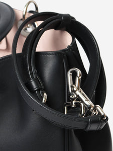 Christian Dior Black 2012 Diorissimo leather top handle bag