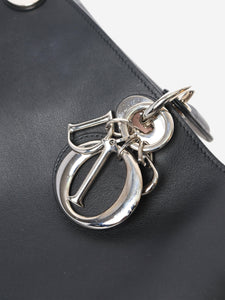 Christian Dior Black 2012 Diorissimo leather top handle bag