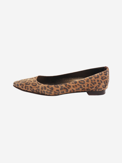 Brown leopard print flats - size EU 40 Flat Shoes Manolo Blahnik 