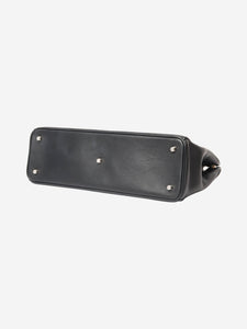 Christian Dior Black 2012 Diorissimo leather top handle bag