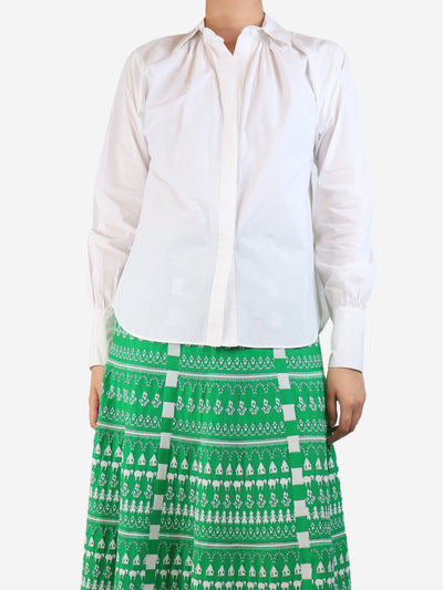 White cotton shirt with split- size UK 8 Shirt Joseph 