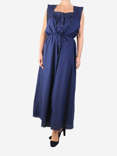 Navy sleeveless button-down maxi dress - size XXL Dresses Doen 